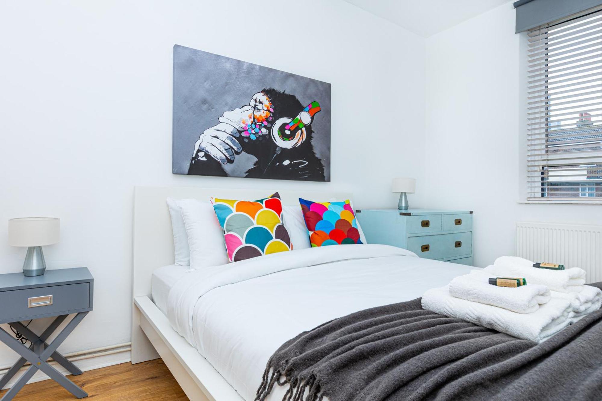 Bright Modern 1 Bedroom Flat, 5 Min To Vauxhall St London Bagian luar foto
