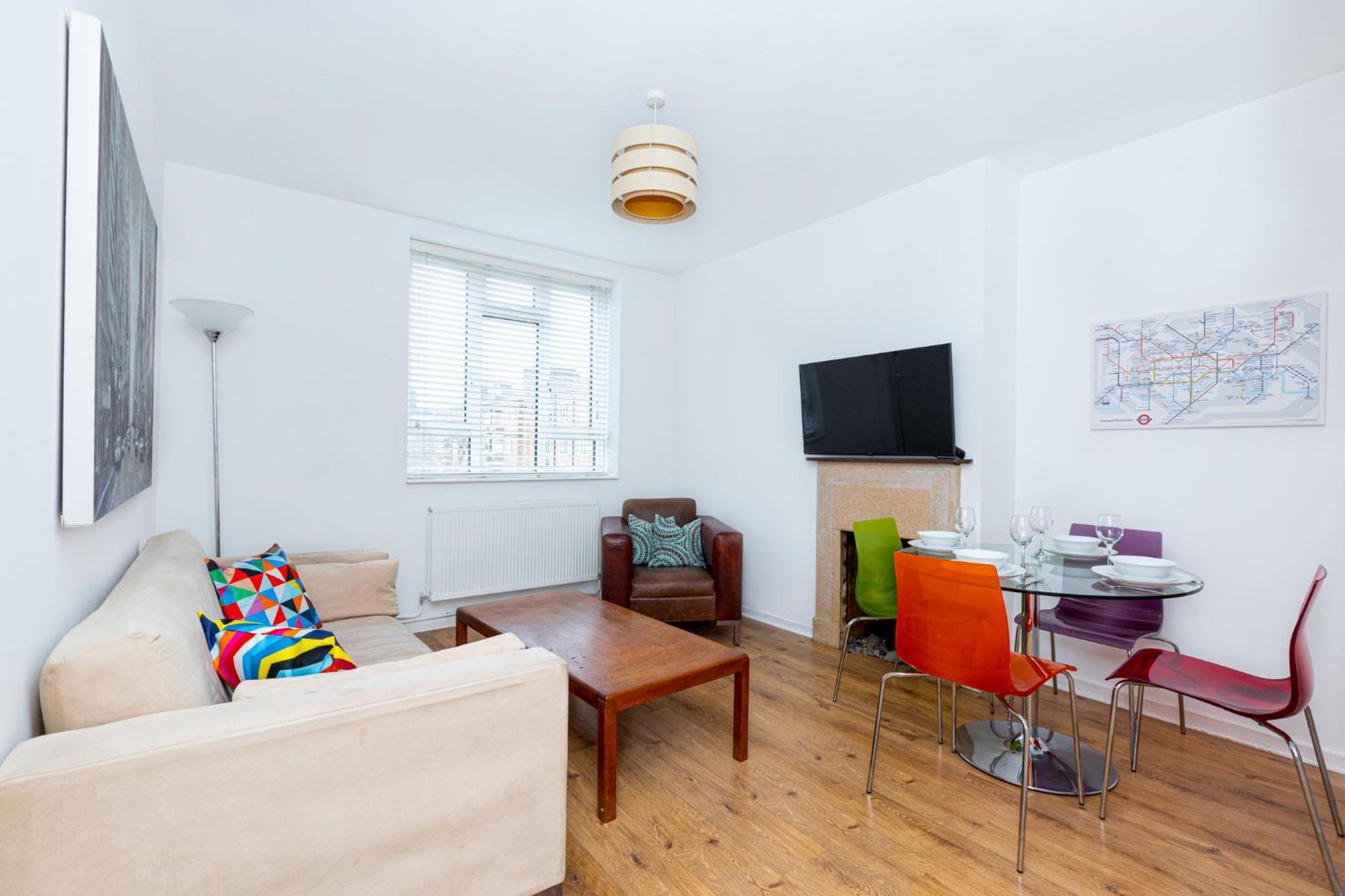 Bright Modern 1 Bedroom Flat, 5 Min To Vauxhall St London Bagian luar foto